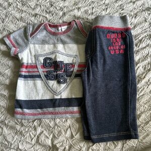 Guess Gray and Navy two piece set